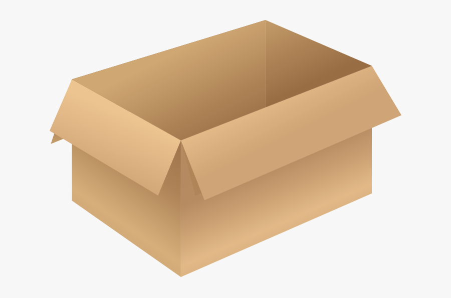 Clip Art Carton Brown Opened Free - Box Opened Png, Transparent Clipart