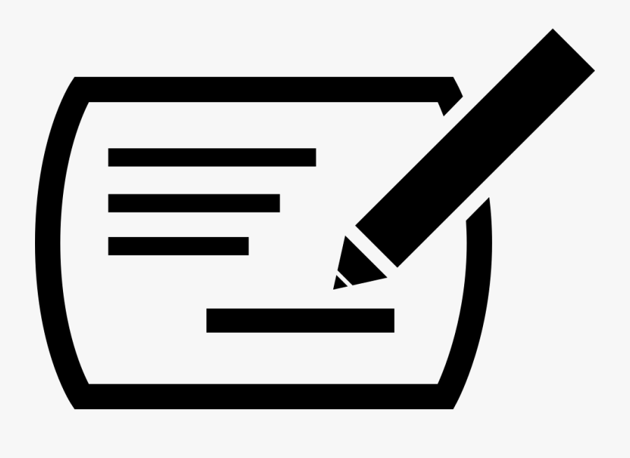 Pencil Writing On A Paper Comments - Writing Icon Png, Transparent Clipart