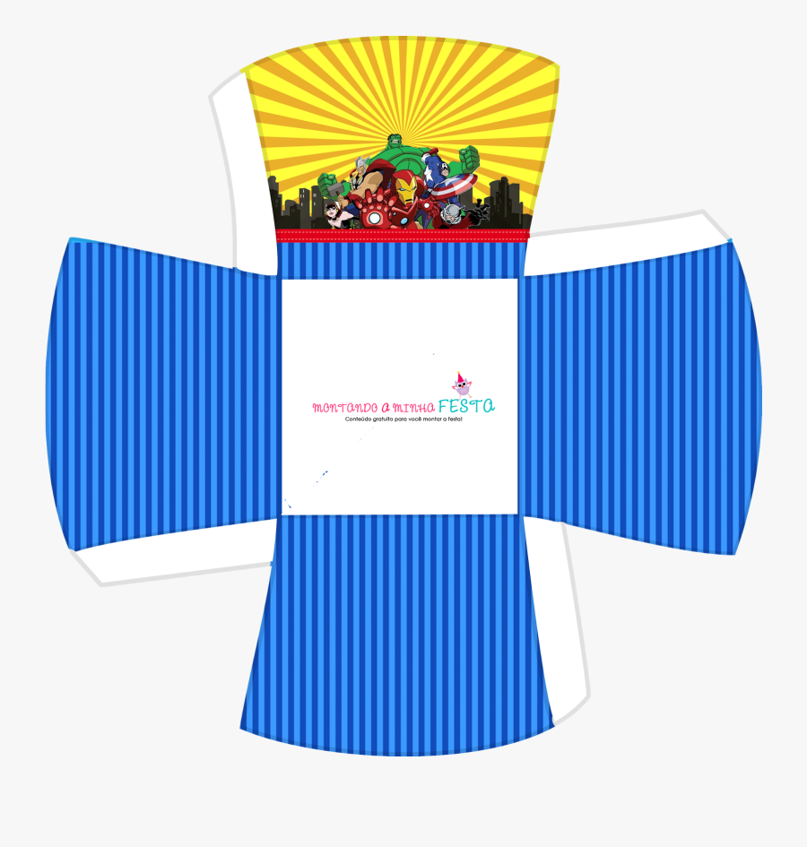 Open Boxes That You Can Use For Chocolates, Small Cakes - Cachepo Vingadores Para Imprimir, Transparent Clipart