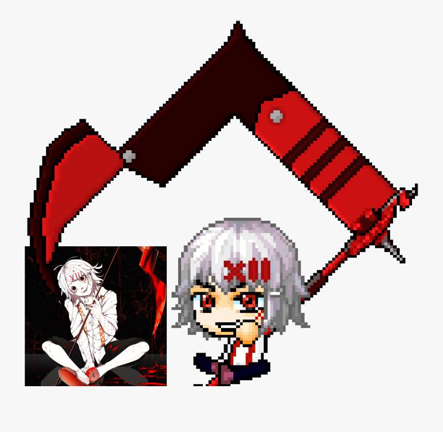 Tokyo Ghoul Kaneki Pixel Art Clipart , Png Download - Pixel Art Ken Kaneki, Transparent Clipart