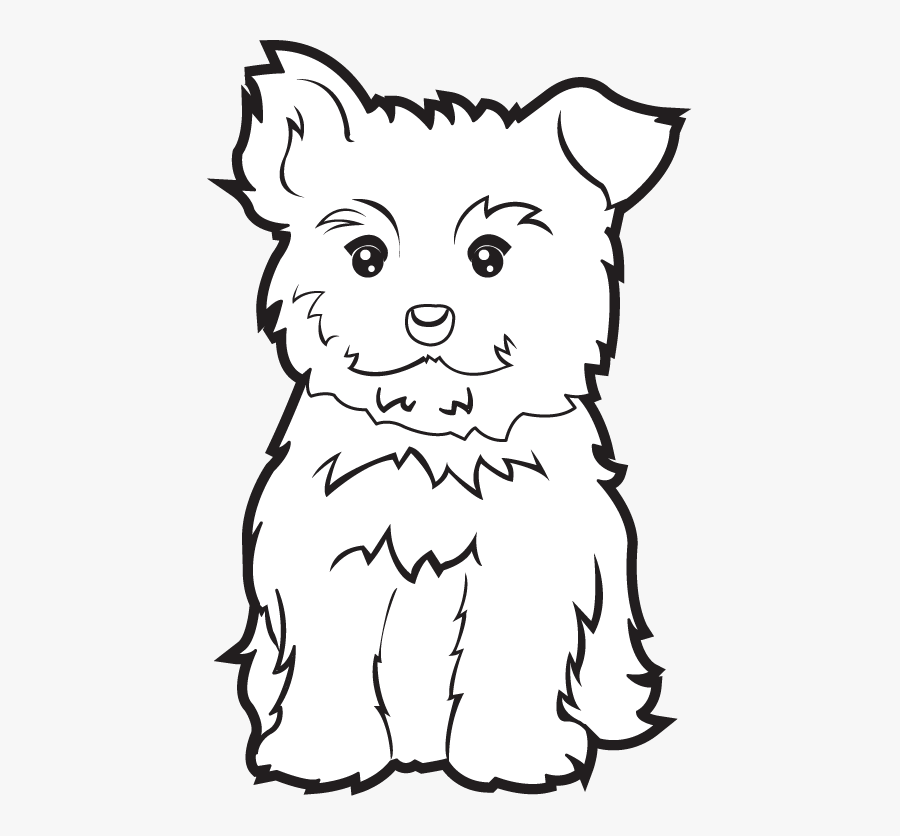 Puppy Black And White, Transparent Clipart
