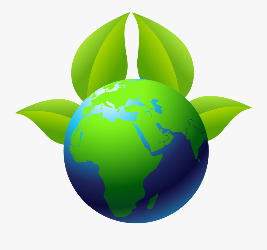 Earth With Leaves Png Clip Art, Transparent Clipart