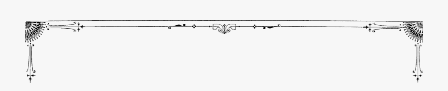 Digital Stamp Design - Top Page Border Design, Transparent Clipart
