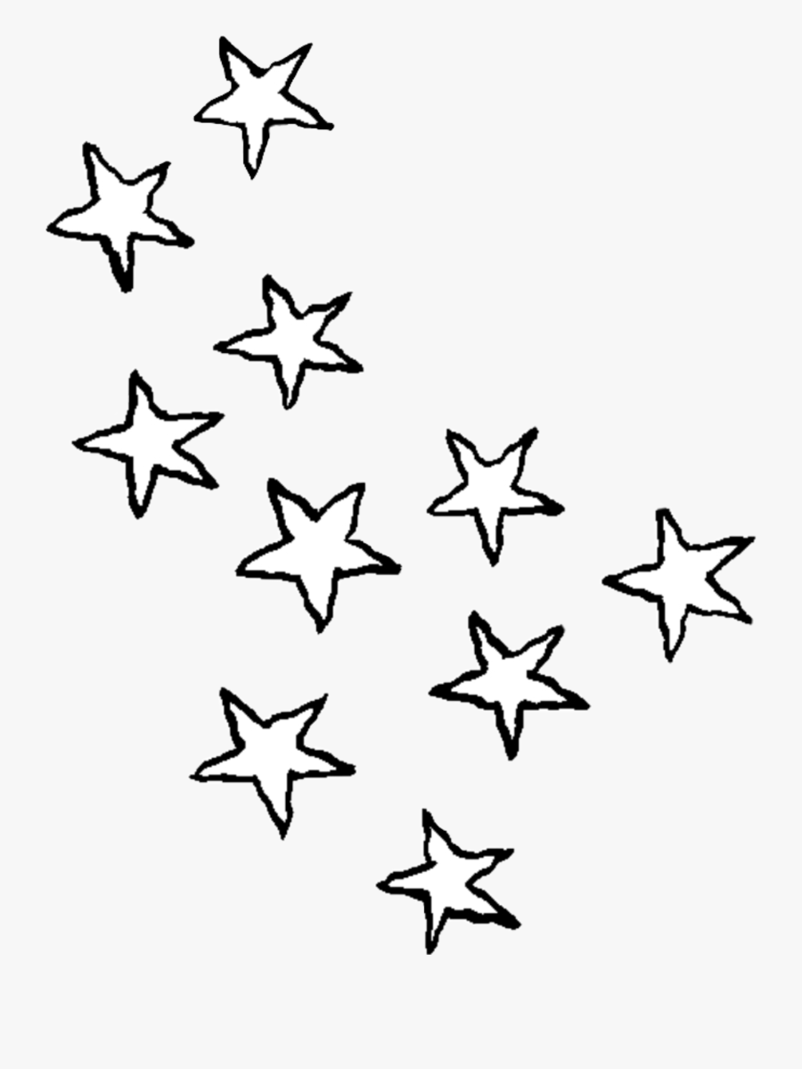 Stars Galaxy Aesthetic Blackandwhite Png Art Drawn Stars