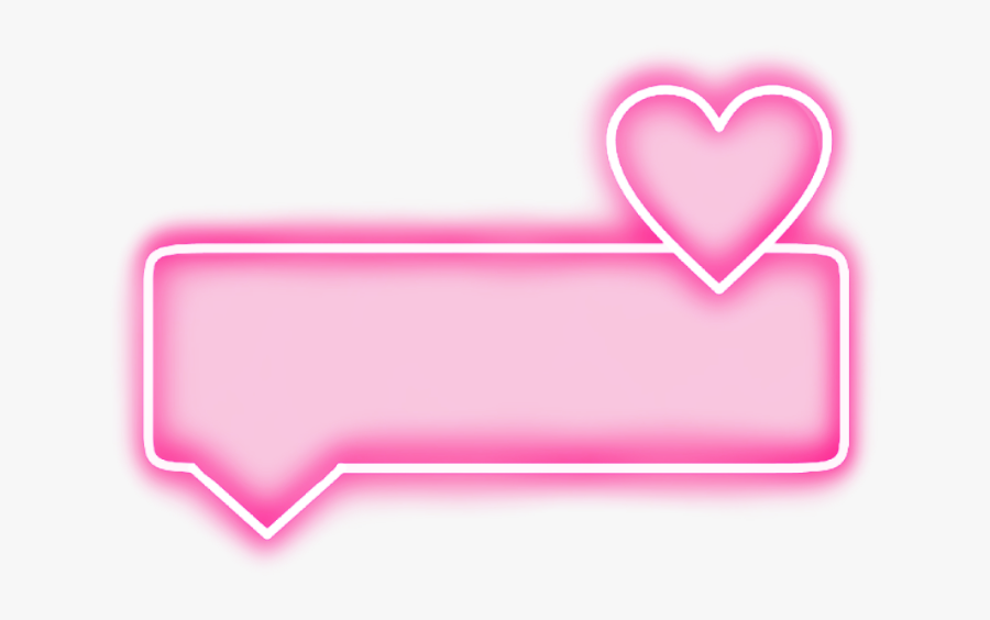 Transparent Pink Heart Clipart Border - Transparent Neon Heart Png, Transparent Clipart