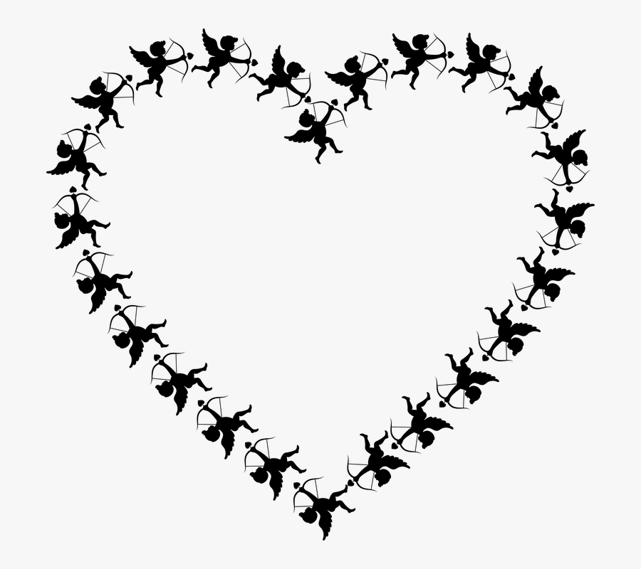 Transparent Black And White Heart Arrow Clipart - Diamond And Sapphire Choker, Transparent Clipart