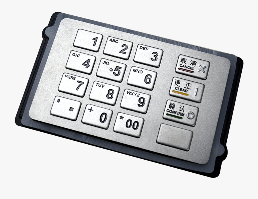 Clip Art Atm Number Pad - Пин Пад На Банкомате, Transparent Clipart