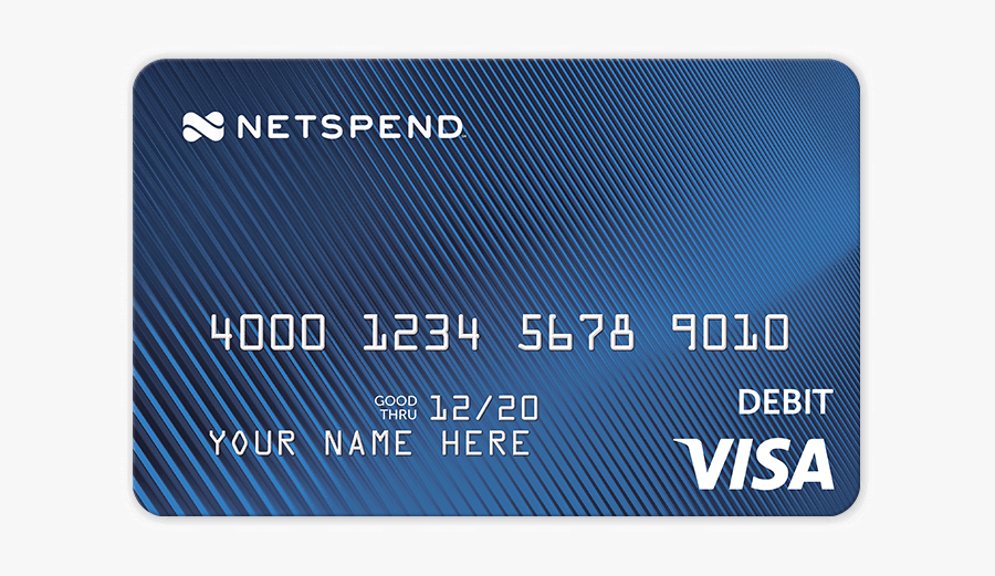 Atm Card Png Transparent Images - Blue Netspend Premier Card, Transparent Clipart