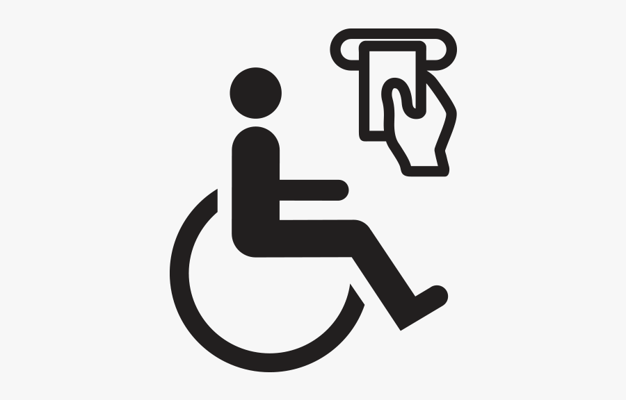 Wheel Chair Parking Symbol, Transparent Clipart