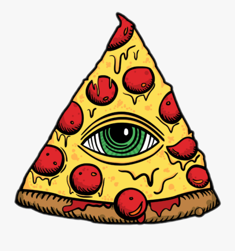 Transparent Illuminati Clipart - Illuminati Pizza Png, Transparent Clipart