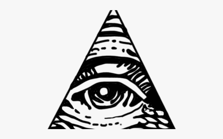 Illuminati Triangle Cliparts - All Seeing Eye Drawing, Transparent Clipart