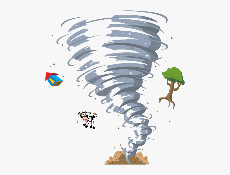 Orange Clipart Tornado - Transparent Background Tornado Png, Transparent Clipart
