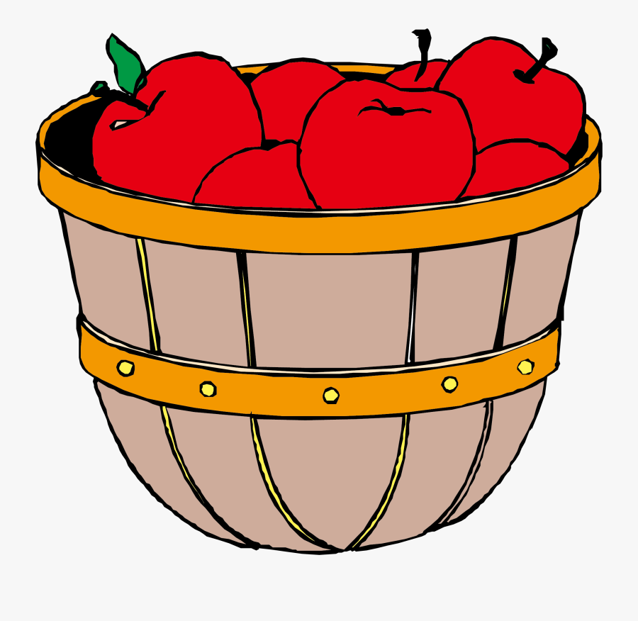 Apple Oka Orchard - Basket Of Apple Drawing Png, Transparent Clipart