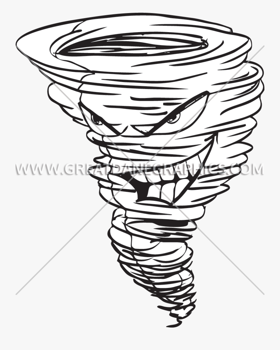 Cliparts For Free Download Tornado Clipart Black And - Line Art, Transparent Clipart