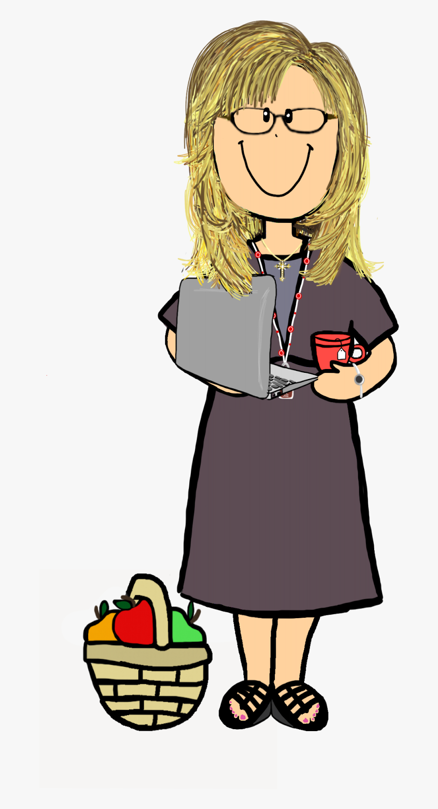 Minime Teacher, Transparent Clipart