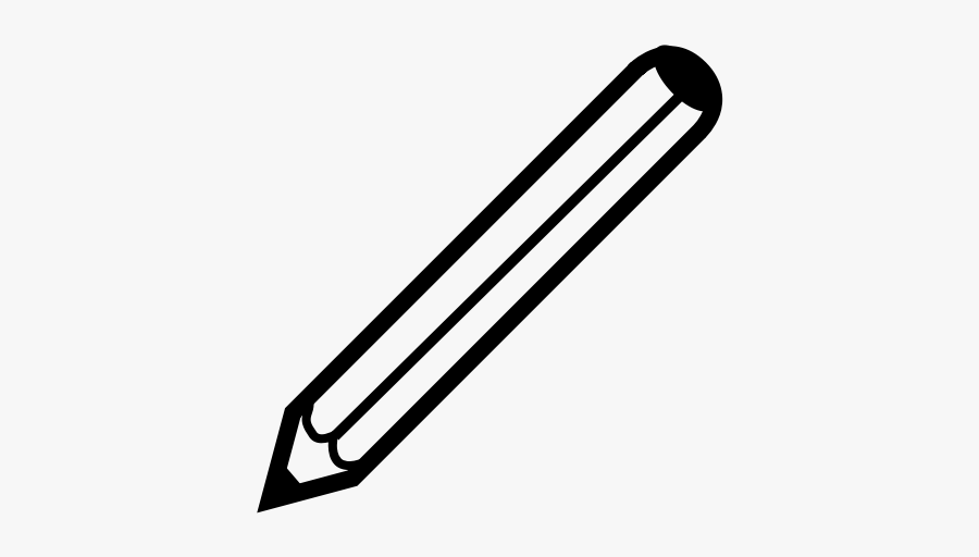Black, Icon, Pen, Pencil, Outline, Symbol, Office - Transparent Background Pencil Icon, Transparent Clipart