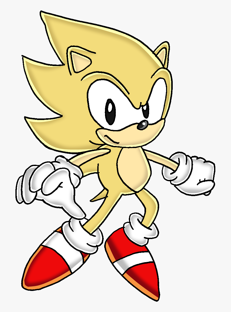 Sonic The Hedgehog Clipart Super Sonic - Classic Super Sonic The Hedgehog, Transparent Clipart