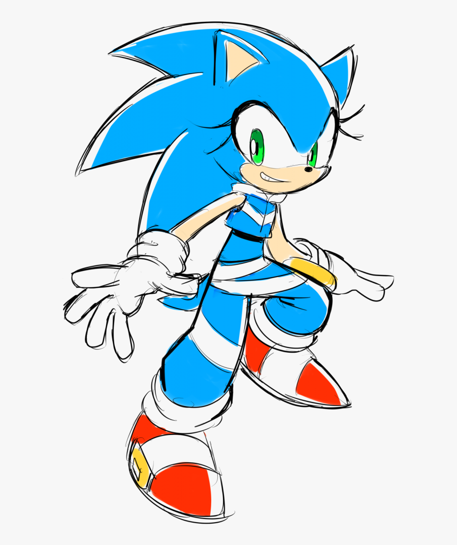 Cartoon,fictional Character,clip Art,sonic The - Sonic The Hedgehog Gender Bender, Transparent Clipart
