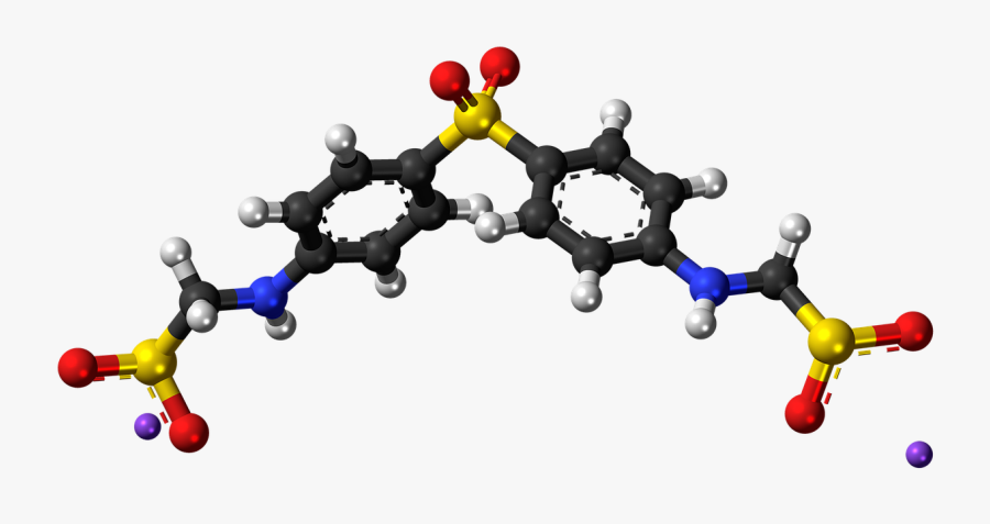 Dapsone Molecule, Transparent Clipart