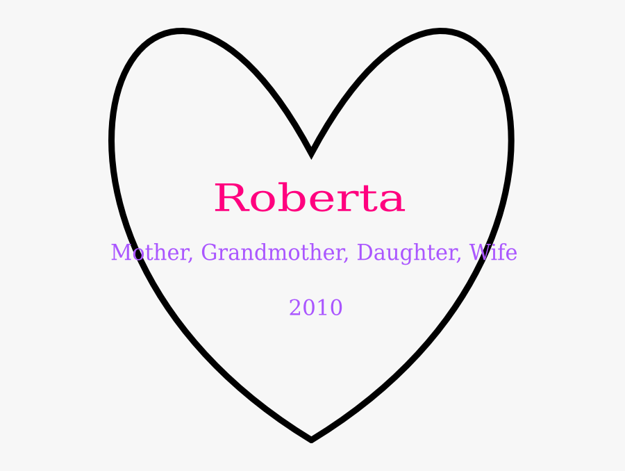 Rob Svg Clip Arts - Heart, Transparent Clipart