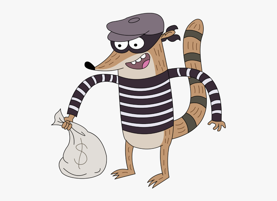 Transparent Theif Png - Regular Show Rigby Halloween, Transparent Clipart