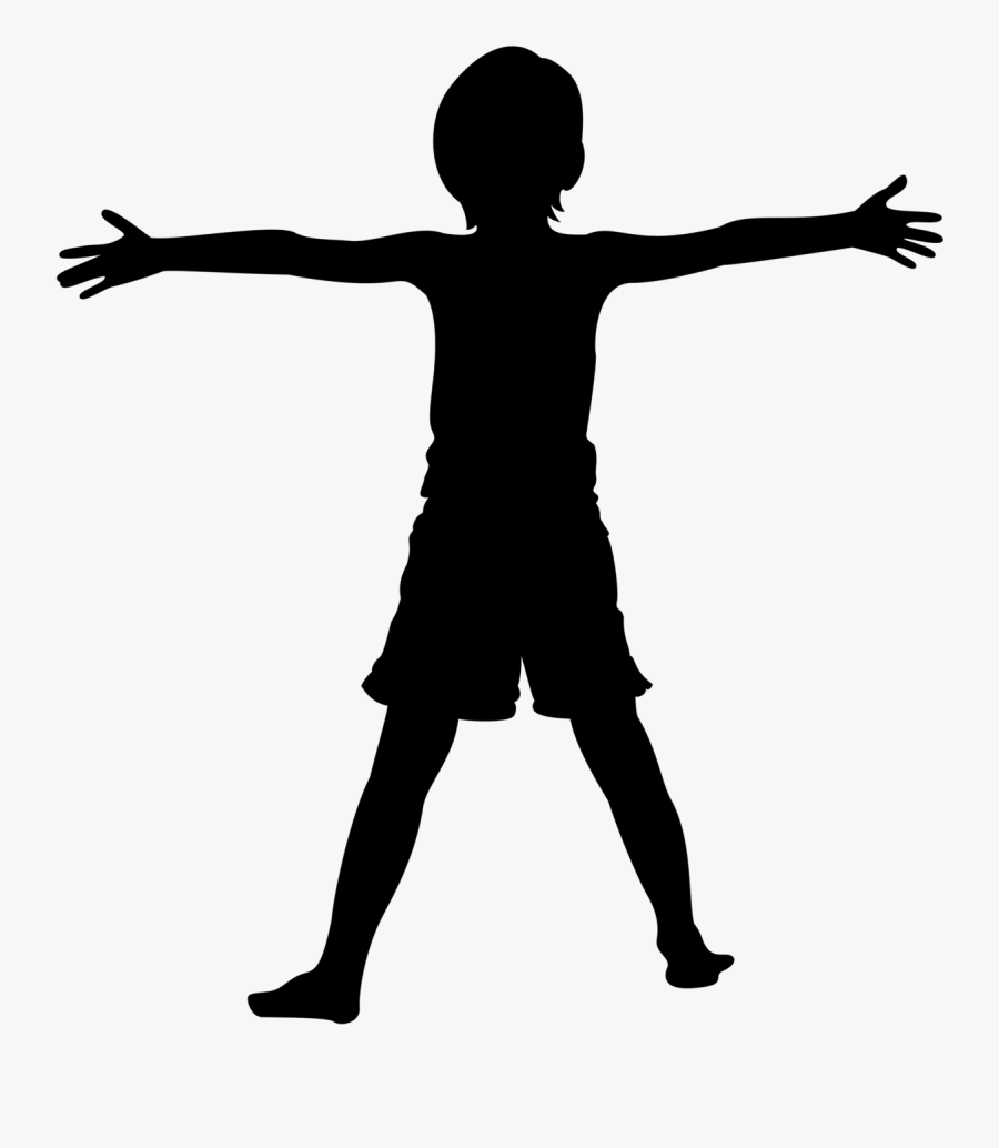 Child Silhouette, Transparent Clipart