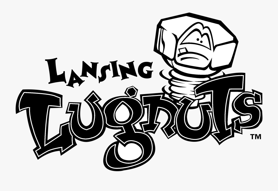 Transparent Lug Nut Clipart - Lansing Lugnuts Logo Vector, Transparent Clipart