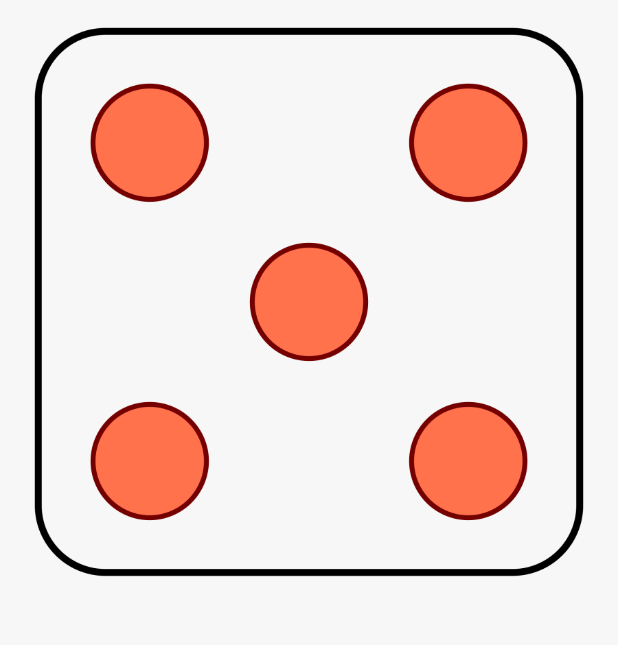 Dice Clipart Number Five - L6 30, Transparent Clipart