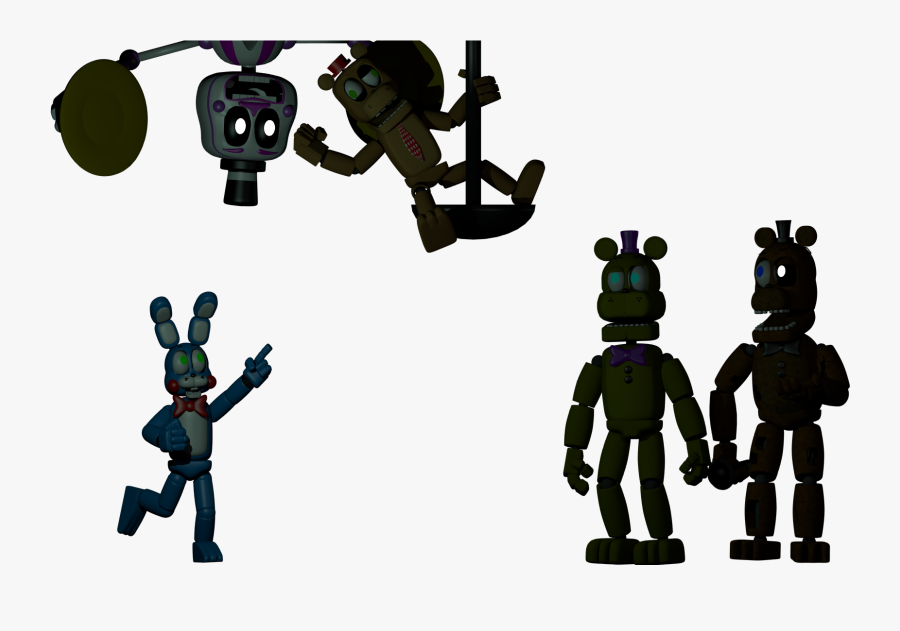 Nedd Bear Is Now On The Ceiling - Fnaf Nedd Bear Draw, Transparent Clipart