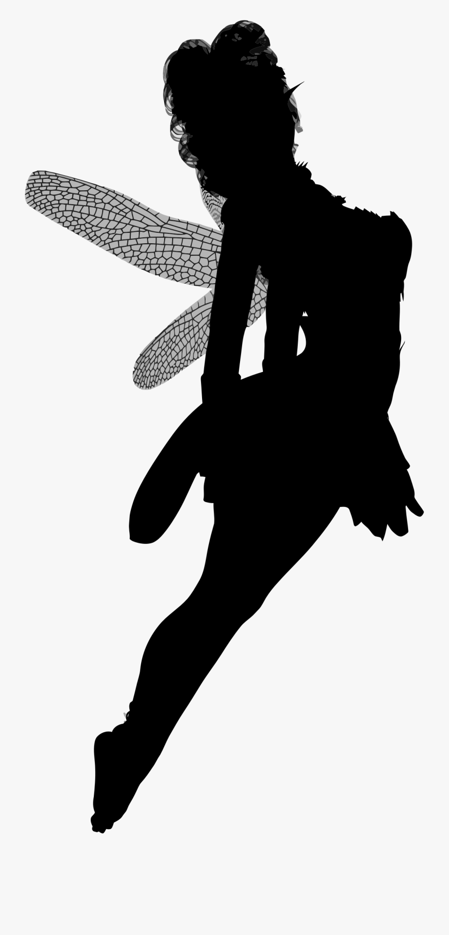 Transparent Fairy Wings Clipart - Silhouette Fairy Png Transparent, Transparent Clipart