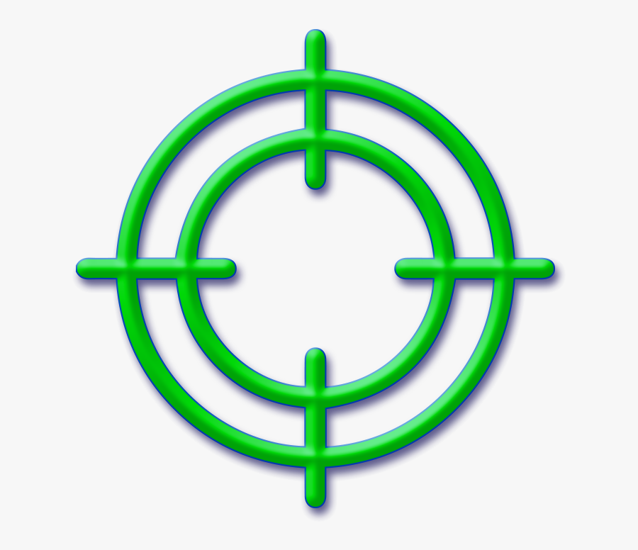 Crosshairs Free Stock - Digital Air Strike Logo, Transparent Clipart