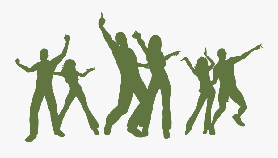 Dance Silhouette Photography Clip Art - Disco With Dancing Figures, Transparent Clipart