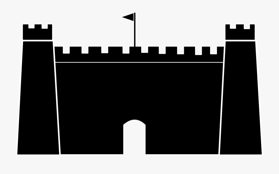Silhouette Castle Clip Art - Castle Inkscape, Transparent Clipart