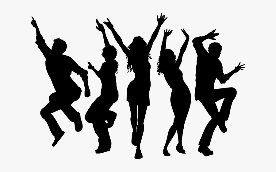 Silhouette Png Download - Silhouette Dance Party Png, Transparent Clipart
