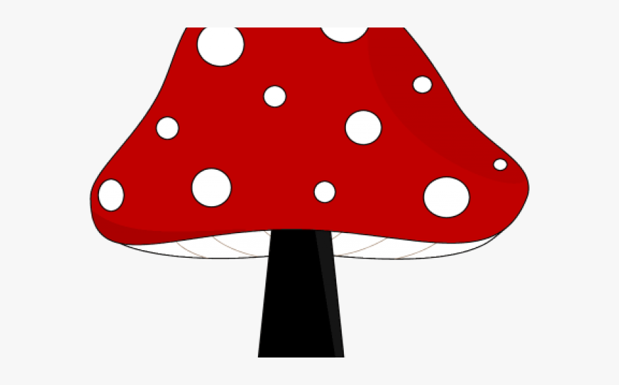 Black And Red Mushroom, Transparent Clipart
