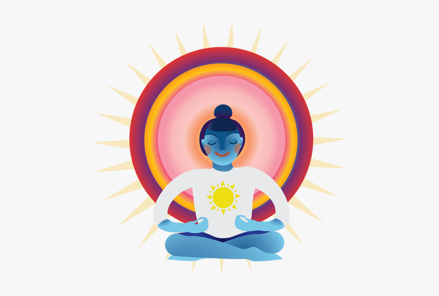Hippie Clipart Meditating - Illustration, Transparent Clipart