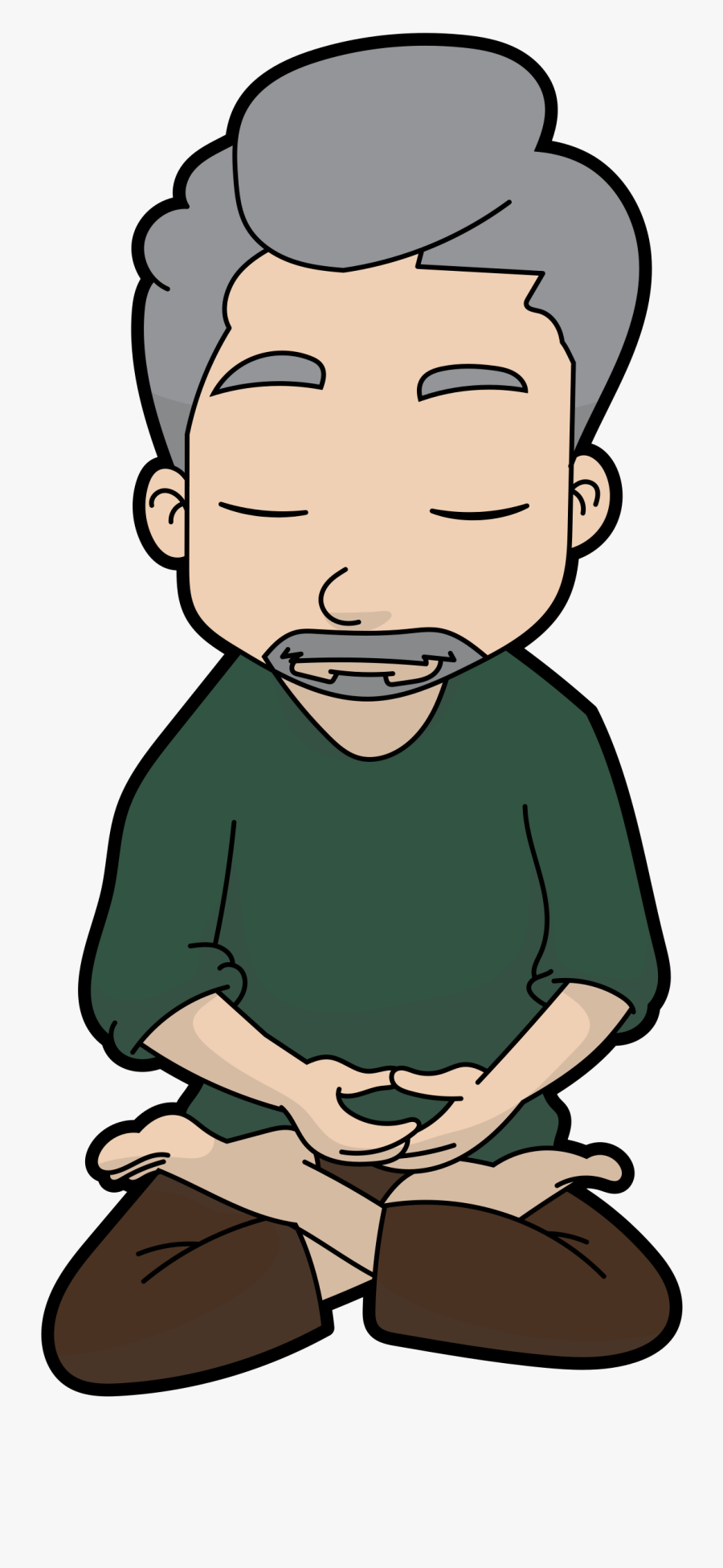 Meditation Clipart Cartoon - Cartoon, Transparent Clipart