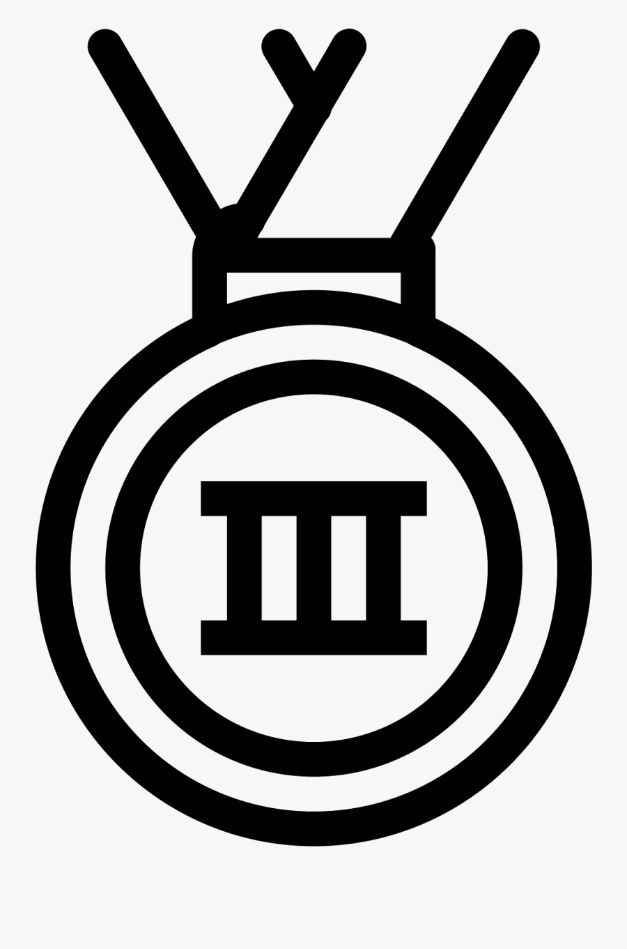 Bronze Medal Icon - Medal Png Drawing, Transparent Clipart
