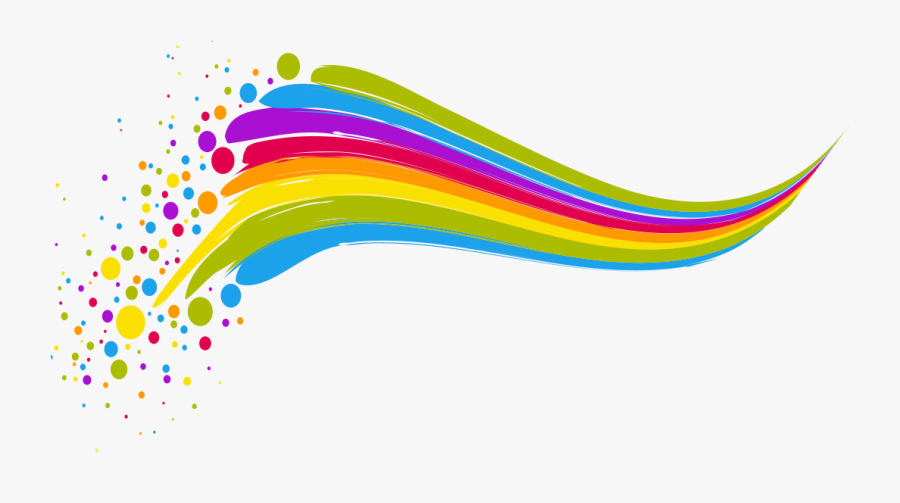 Euclidean Line Vector Rainbow Png File Hd Clipart - Colorful Clip Art Designs, Transparent Clipart
