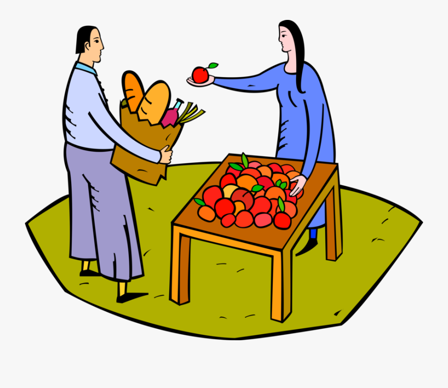 Transparent Vegetable Vendor Clipart - Selling Vegetable Vendor Clipart, Transparent Clipart