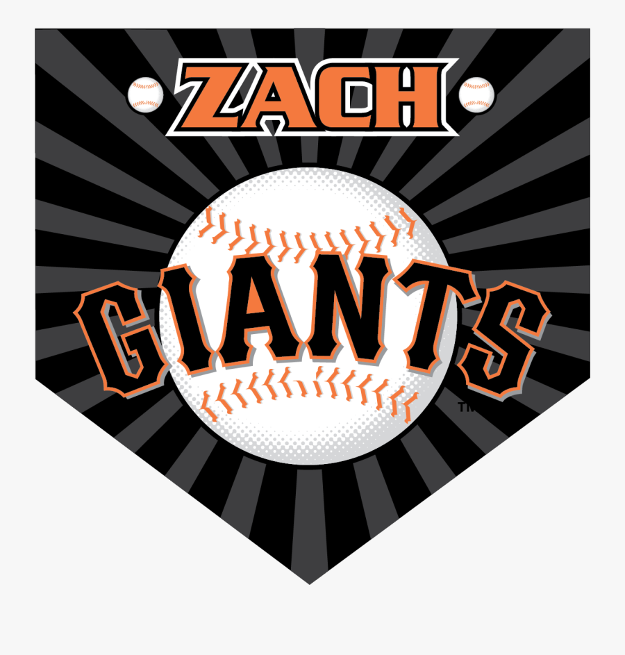 Giants Custom Home Plate Banner - San Francisco Giants Jpg, Transparent Clipart