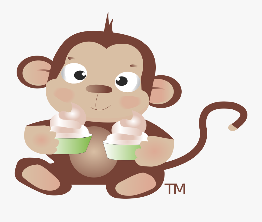 Sweet Monkey Frozen Yogurt, Transparent Clipart
