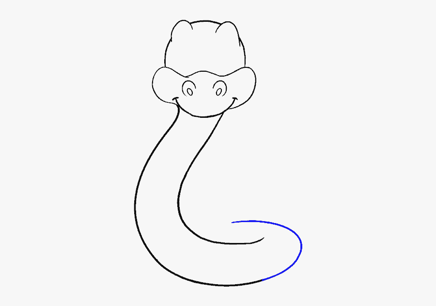 How To Draw Cartoon Snake - Snake, Transparent Clipart