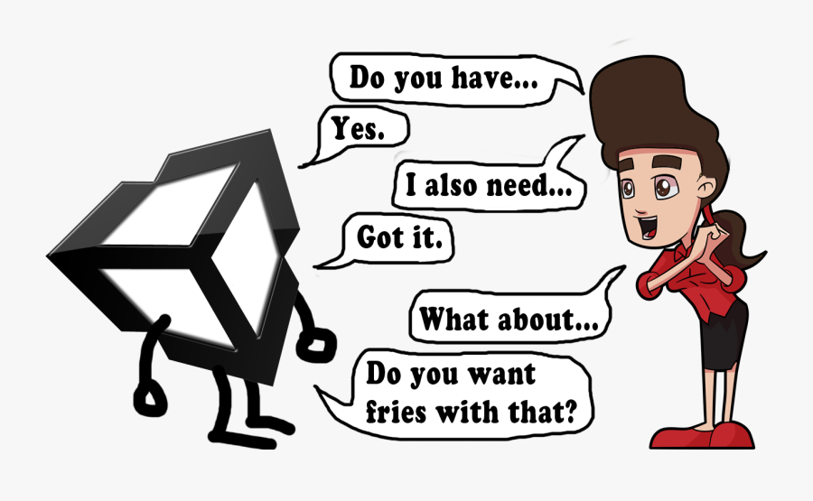 Woman Standing Excitedly In Front Of The Unity Asset - Unity 3d, Transparent Clipart