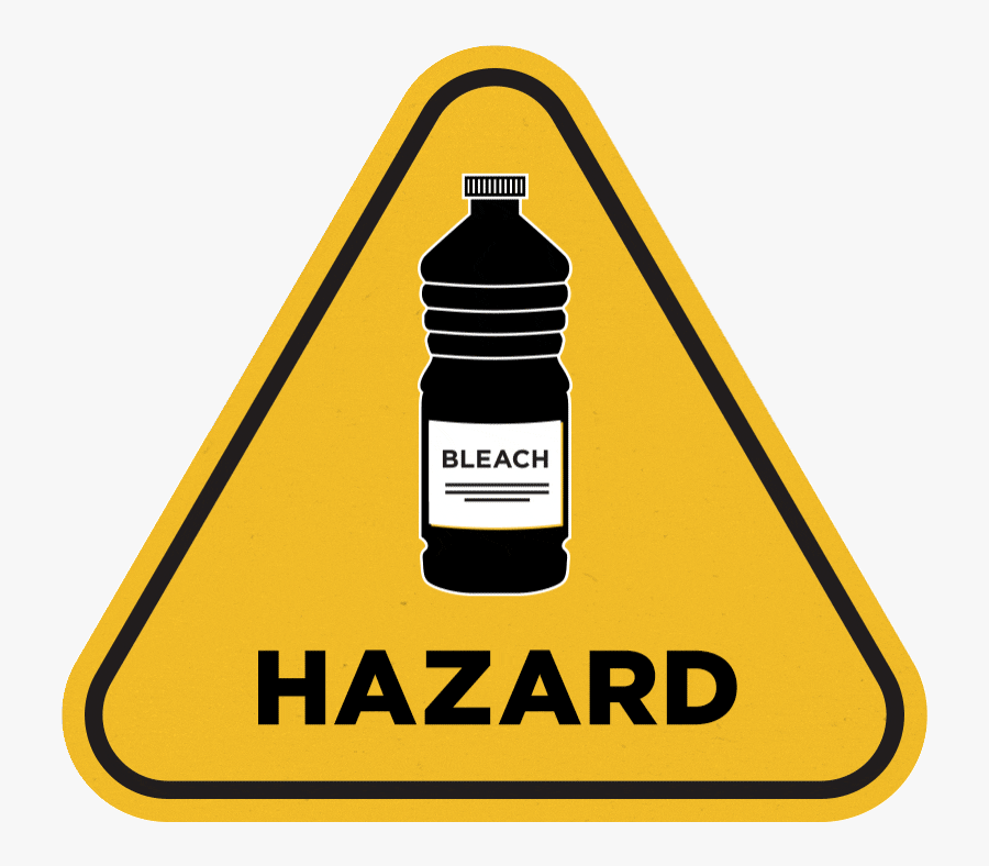 Bleach Is A Hazard - Hazard And Risk Gif, Transparent Clipart