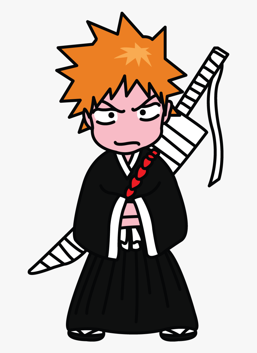 How To Draw Ichigo Kurosaki Of Bleach, Manga, Easy Easy Bleach