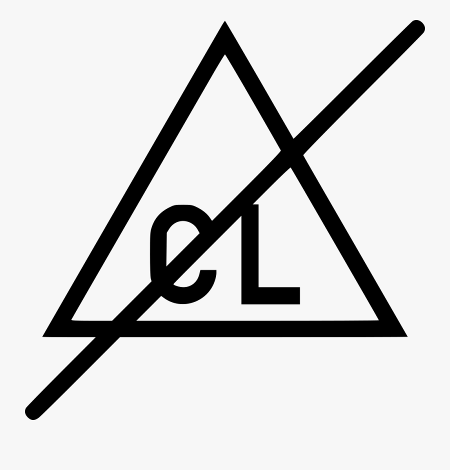 Transparent Bleach Clipart - Do Not Bleach Care Label, Transparent Clipart