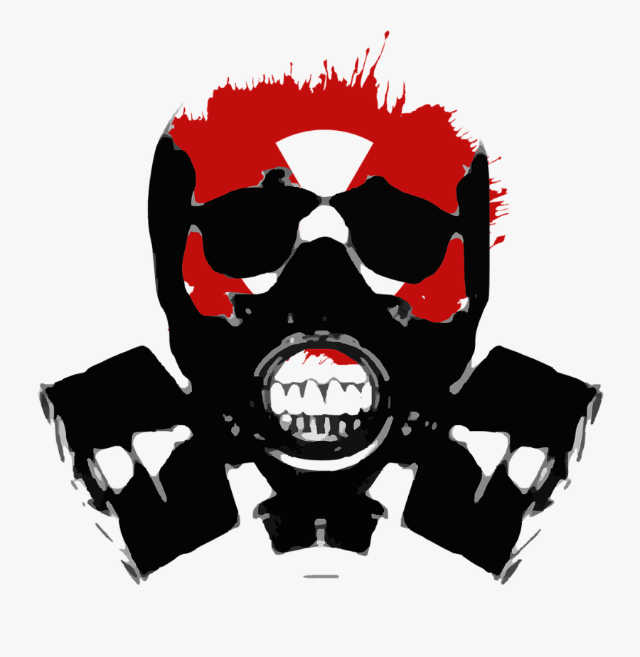 Toxic Bleach And Ammonia - Skull Gas Mask, Transparent Clipart