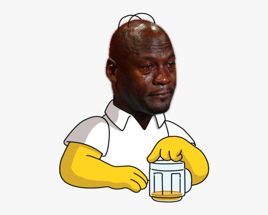 Crying Jordan Face Png - Michael Jordan Meme Png, Transparent Clipart