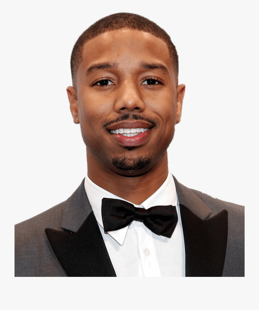 Jordan Bow Tie - Michael B Jordan Face, Transparent Clipart